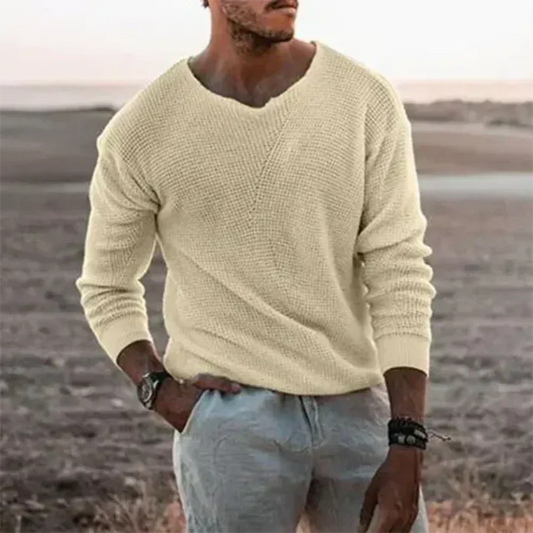 Maglione Uomo | Pullover Morbido con Scollo a V