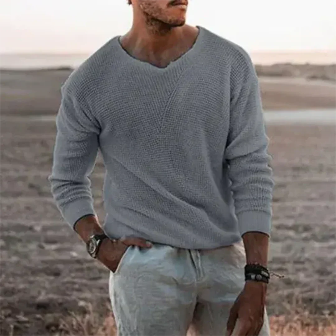 Maglione Uomo | Pullover Morbido con Scollo a V