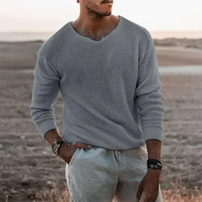 Maglione Uomo | Pullover Morbido con Scollo a V