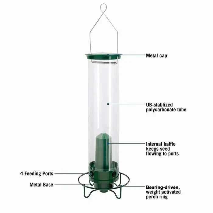 WILDFEED – Alimentatore per uccelli all'aperto con sistema multi-porta e funzione di protezione
