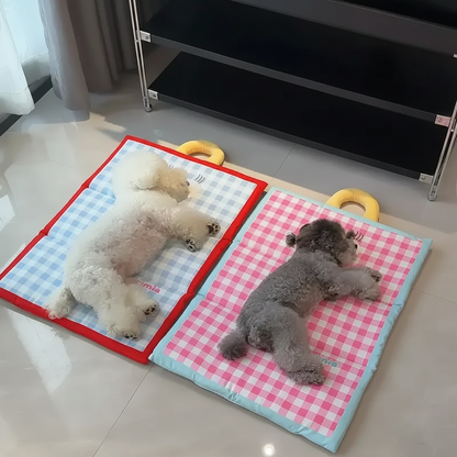 Tappetino Rinfrescante per Animali Domestici Traspirante Pieghevole Portatile