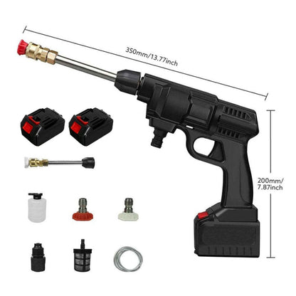 Pistola Idropulitrice a Batteria 48V con Accessori– Potenza Portatile per Auto, Giardino & Casa