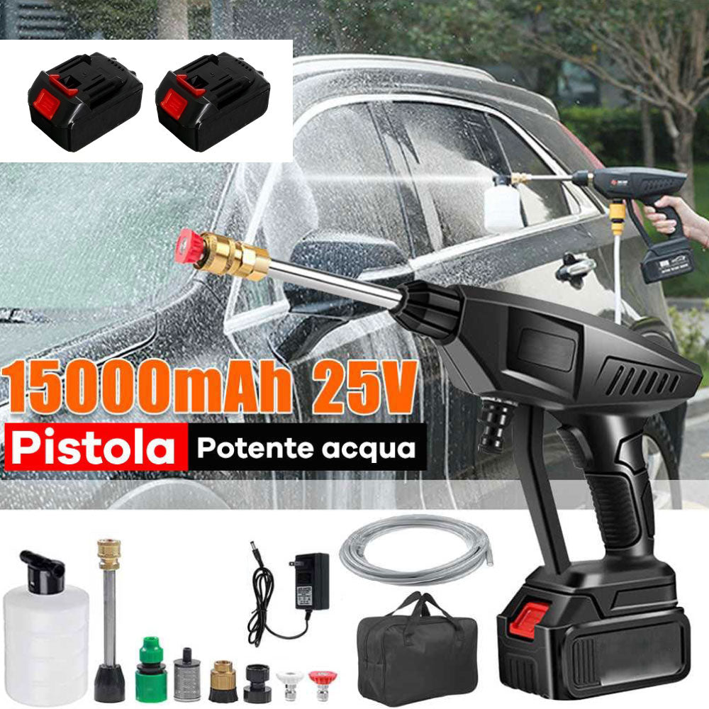 Pistola Idropulitrice a Batteria 48V con Accessori– Potenza Portatile per Auto, Giardino & Casa