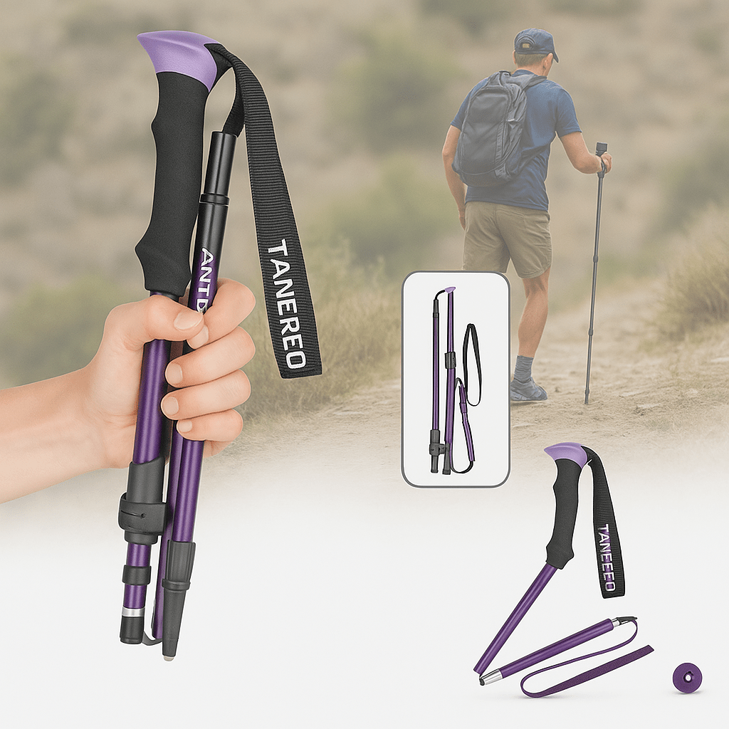 TREKKIFY – Bastoni da trekking pieghevoli regolabili per escursionismo