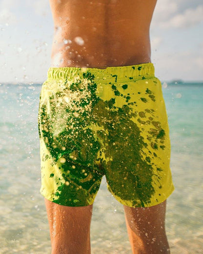 Pantaloncini da bagno che cambiano colore | Design estivo per piscina e spiaggia