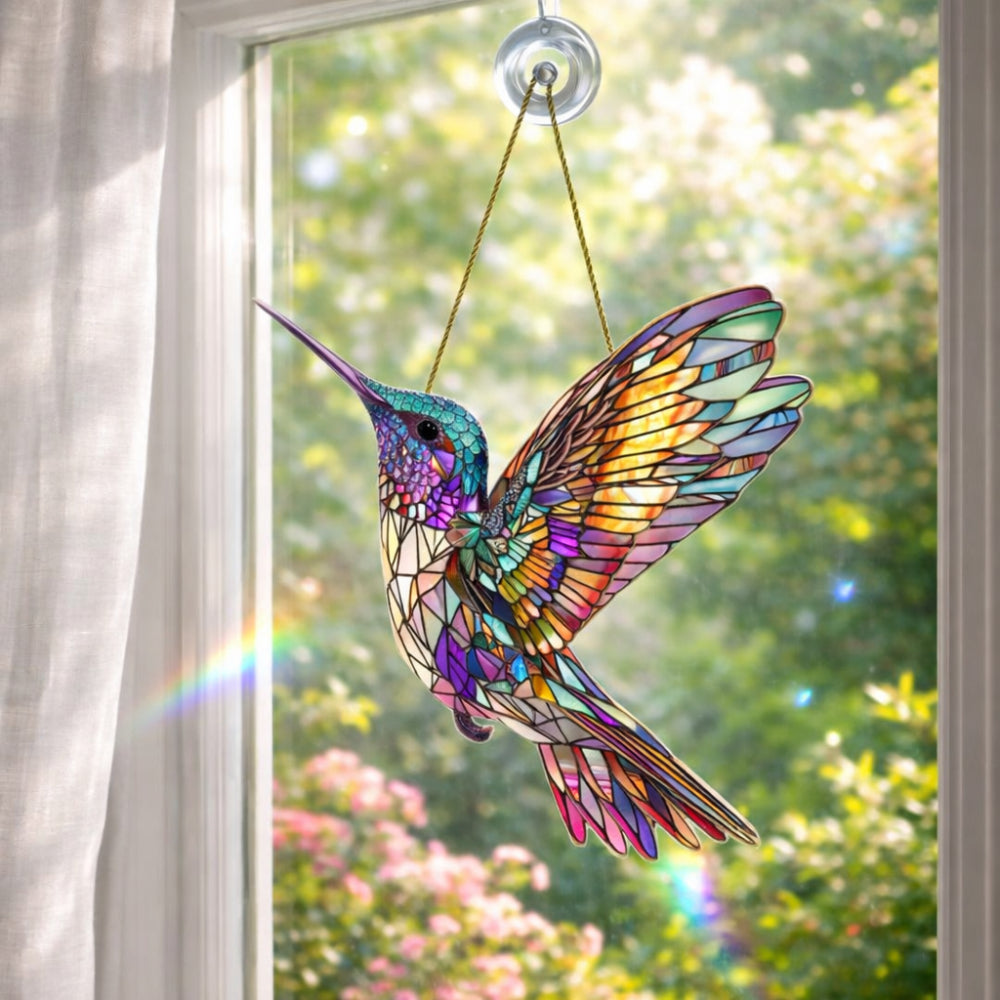 Acchiappasole da Finestra con Colibrì Decorazione da Appendere