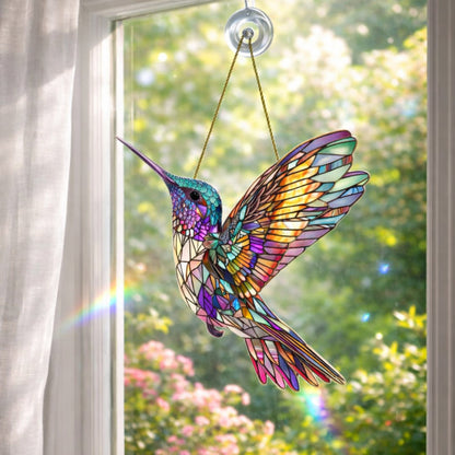 Acchiappasole da Finestra con Colibrì Decorazione da Appendere
