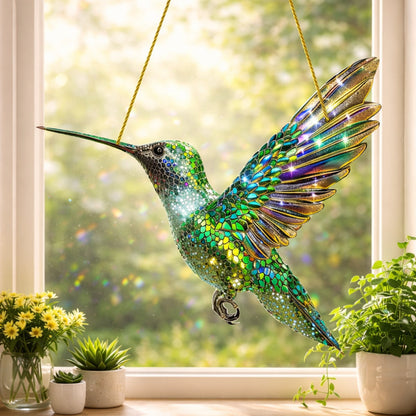 Acchiappasole da Finestra con Colibrì Decorazione da Appendere