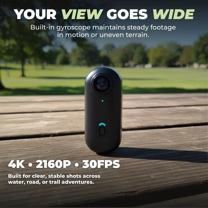 Action camera portatile impermeabile | 4K Ultra HD con scheda da 128 GB