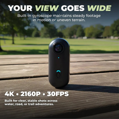 Action camera portatile impermeabile | 4K Ultra HD con scheda da 128 GB