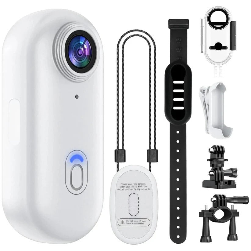 Action camera portatile impermeabile | 4K Ultra HD con scheda da 128 GB