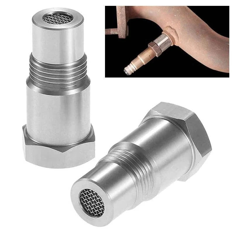 Adattatore sensore O2 con mini catalizzatore integrato M18x1.5 per eliminare la spia motore