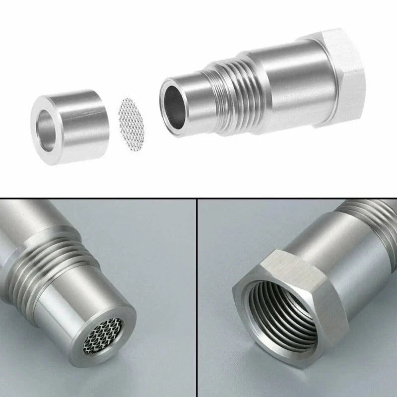 Adattatore sensore O2 con mini catalizzatore integrato M18x1.5 per eliminare la spia motore