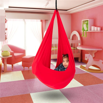 Amaca per bambini in cotone 100% biologico – Bozzolo altalena per gioco e relax, altalena sospesa da interno per cameret