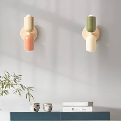 Applique a batteria — doppia capsula, design senza fili