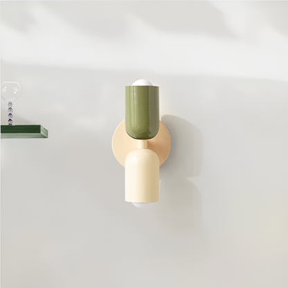 Applique a batteria — doppia capsula, design senza fili