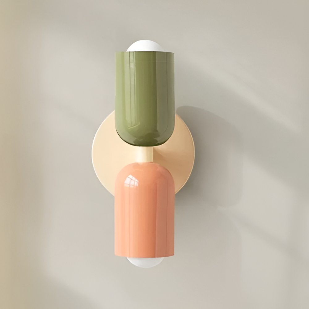 Applique a batteria — doppia capsula, design senza fili