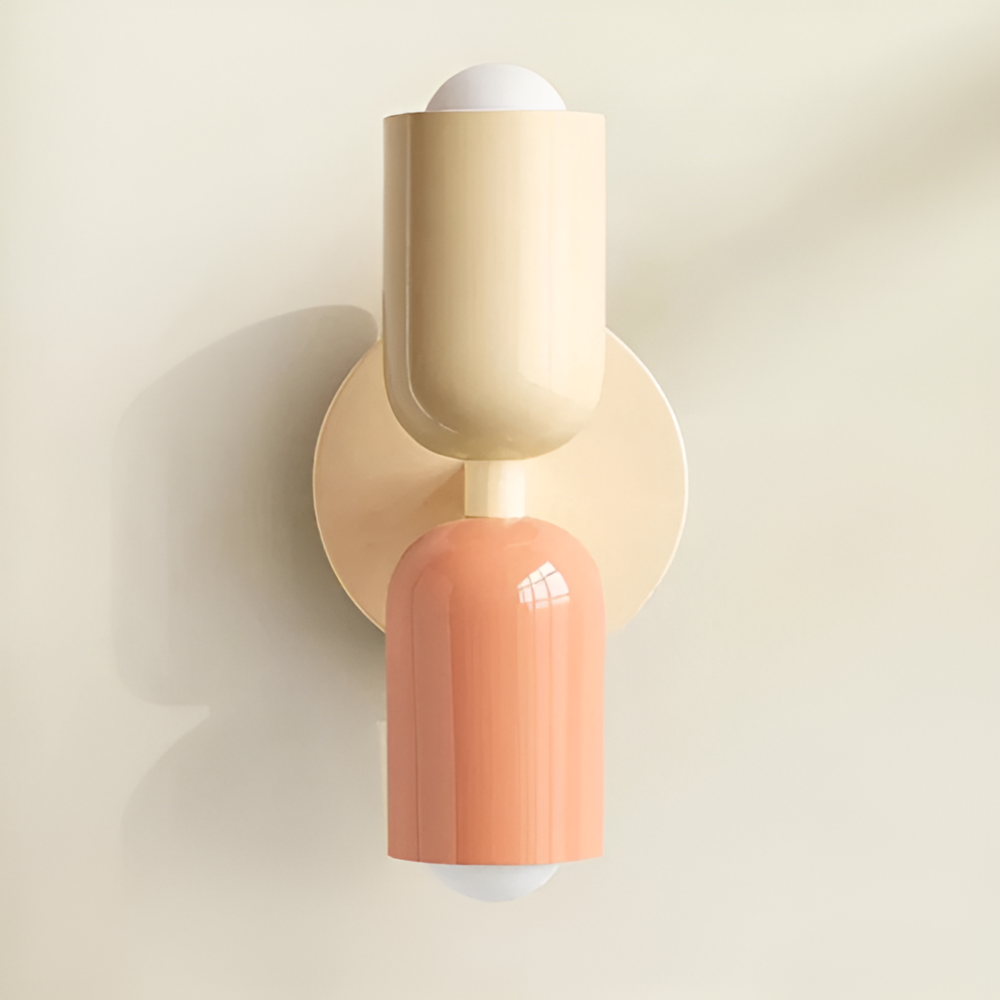 Applique a batteria — doppia capsula, design senza fili