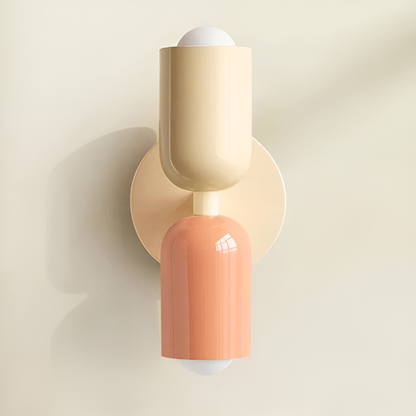 Applique a batteria — doppia capsula, design senza fili