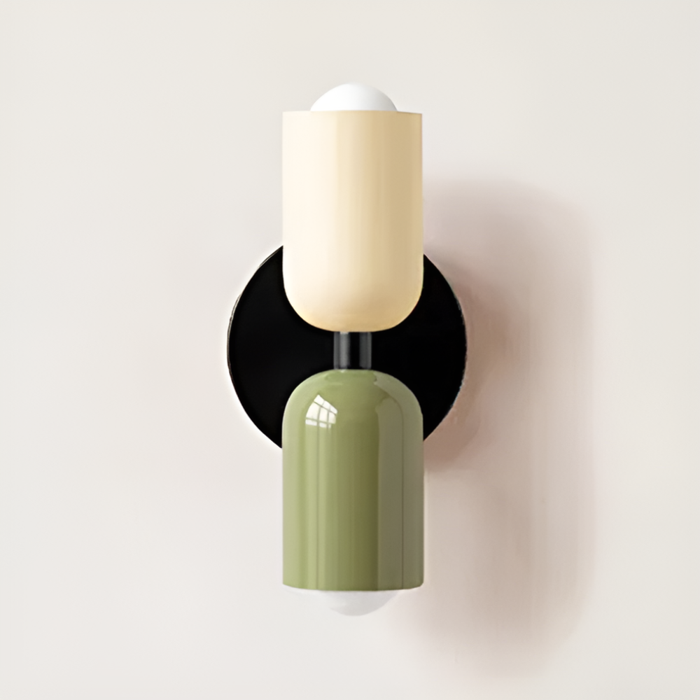 Applique a batteria — doppia capsula, design senza fili