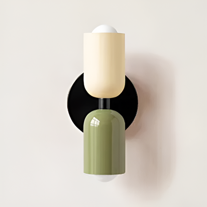 Applique a batteria — doppia capsula, design senza fili