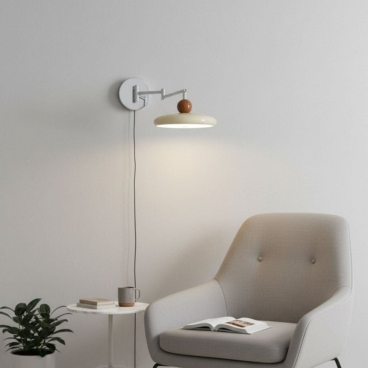 Applique a disco rotondo Lola con LED integrato per interni