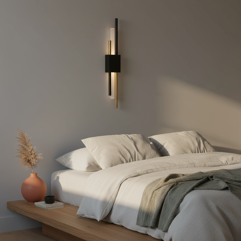 Applique da parete Glitch con LED dimmerabile, controllo touch e telecomando