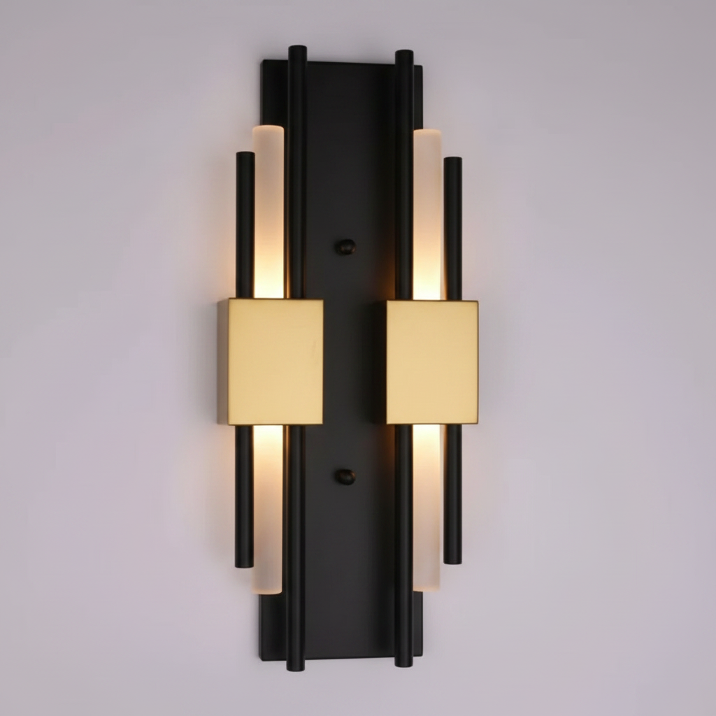 Applique da parete Glitch con LED dimmerabile, controllo touch e telecomando