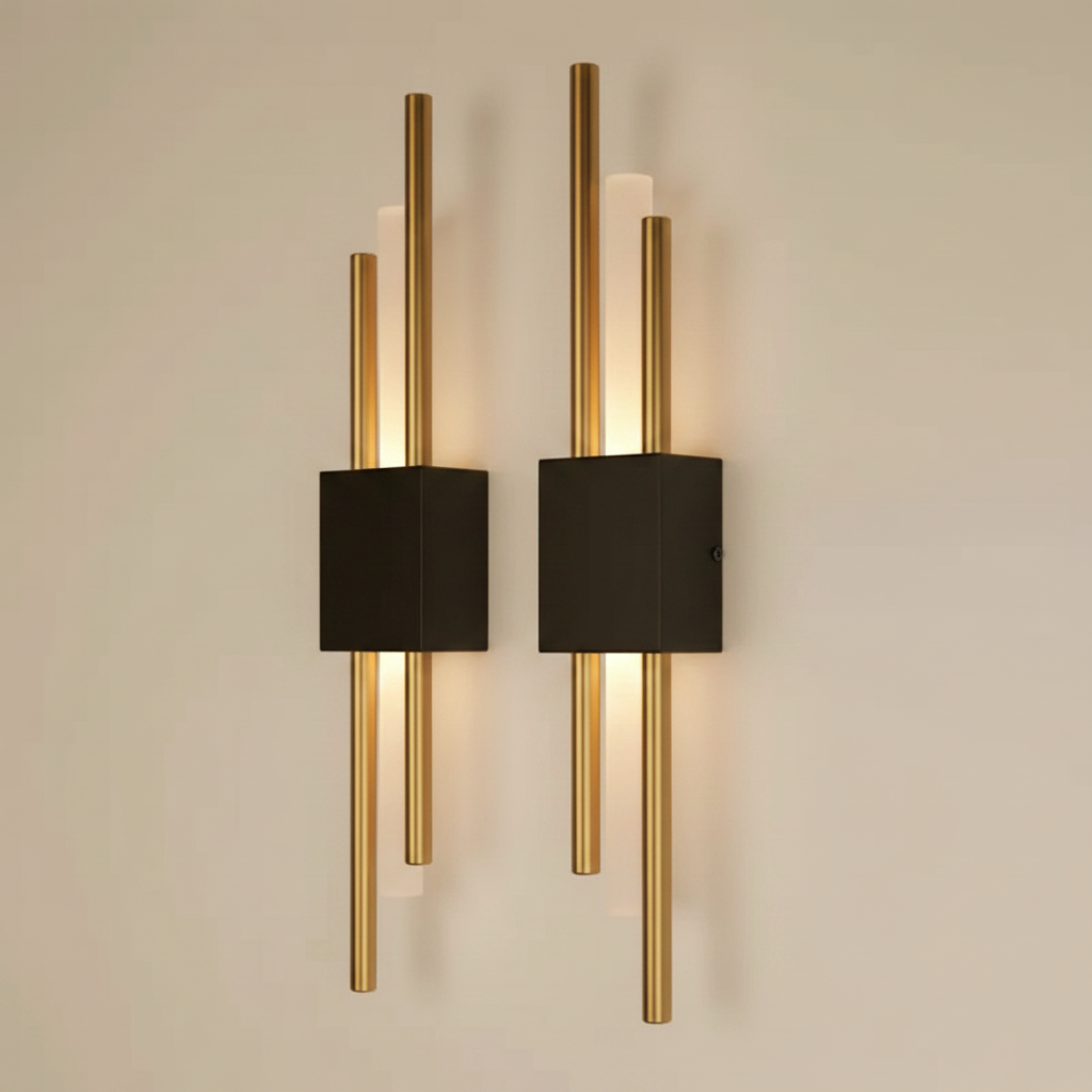 Applique da parete Glitch con LED dimmerabile, controllo touch e telecomando