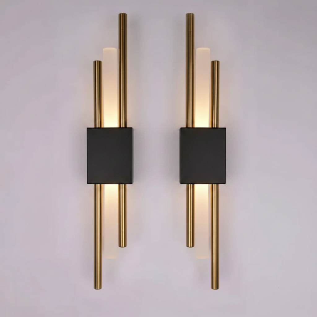 Applique da parete Glitch con LED dimmerabile, controllo touch e telecomando