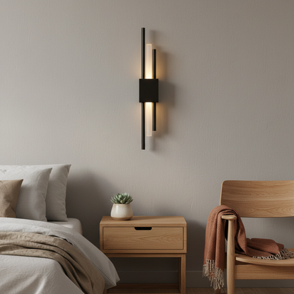 Applique da parete Glitch con LED dimmerabile, controllo touch e telecomando