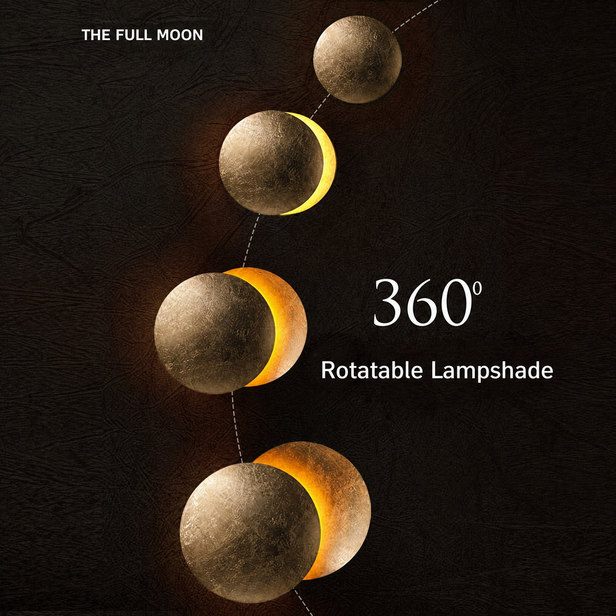 Applique da parete moderna Lunaris — struttura a dischi sovrapposti ispirata all'eclissi solare