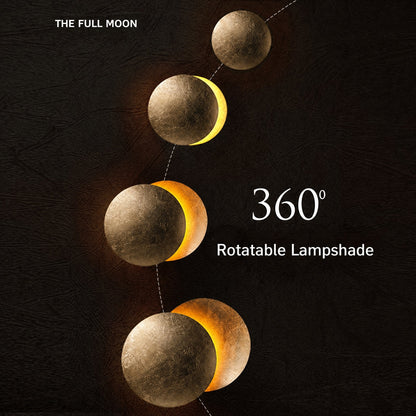 Applique da parete moderna Lunaris — struttura a dischi sovrapposti ispirata all'eclissi solare