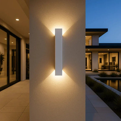 Applique LED da esterno con fascio bidirezionale – impermeabile, certificata IP65