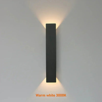 Applique da parete per esterni in alluminio impermeabile LuxeLite — illuminazione LED bidirezionale