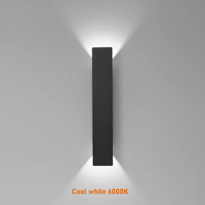 Applique da parete per esterni in alluminio impermeabile LuxeLite — illuminazione LED bidirezionale