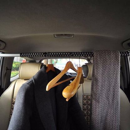 Asta appendiabiti telescopica per auto | Barra estensibile per trasporto vestiti in viaggio