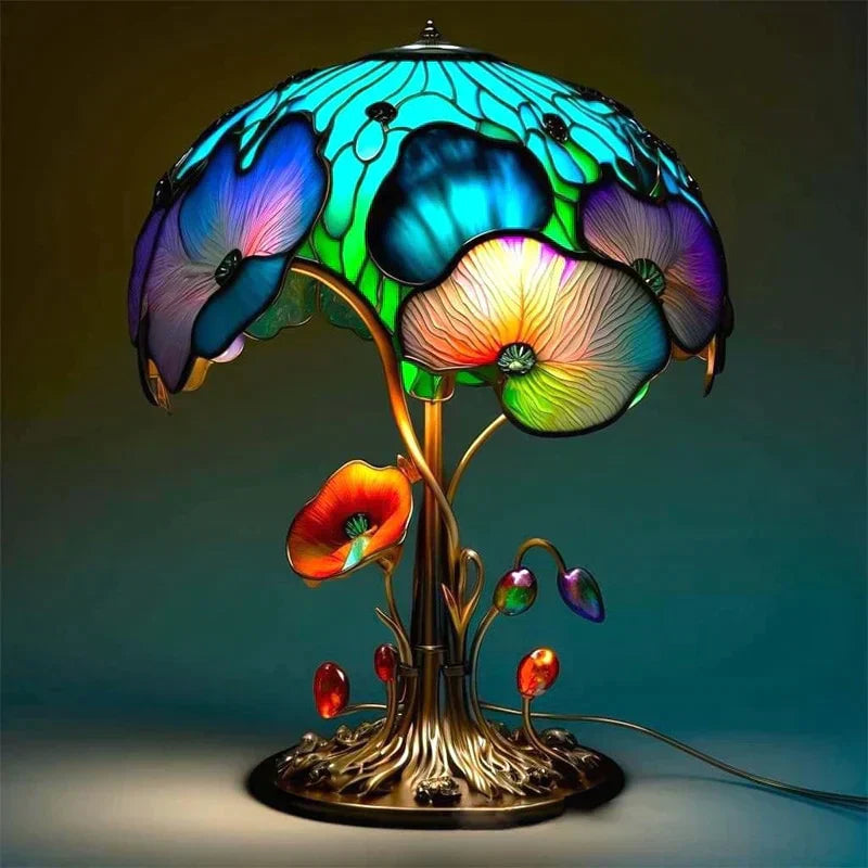 AuraGlass – Lampada magica in vetro colorato per un'atmosfera rilassante
