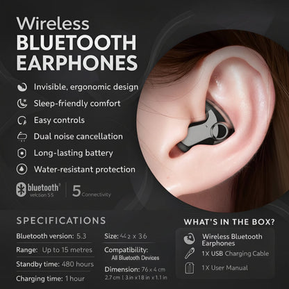 Auricolari wireless Bluetooth con cancellazione del rumore in-ear