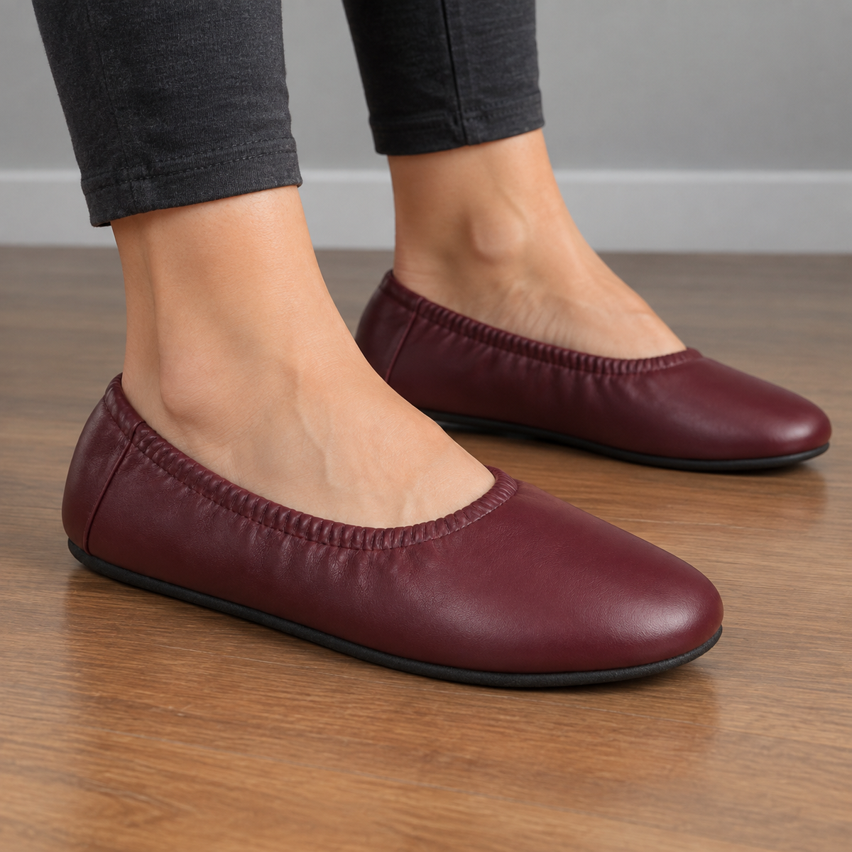 Ballerine slip-on bordeaux da donna Rassivo