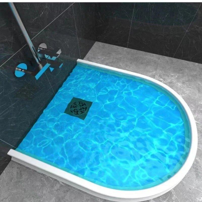 Barriera d'acqua in silicone 150-400 cm | bianca, nera o grigia | autoadesiva, impermeabile, installazione senza attrezz