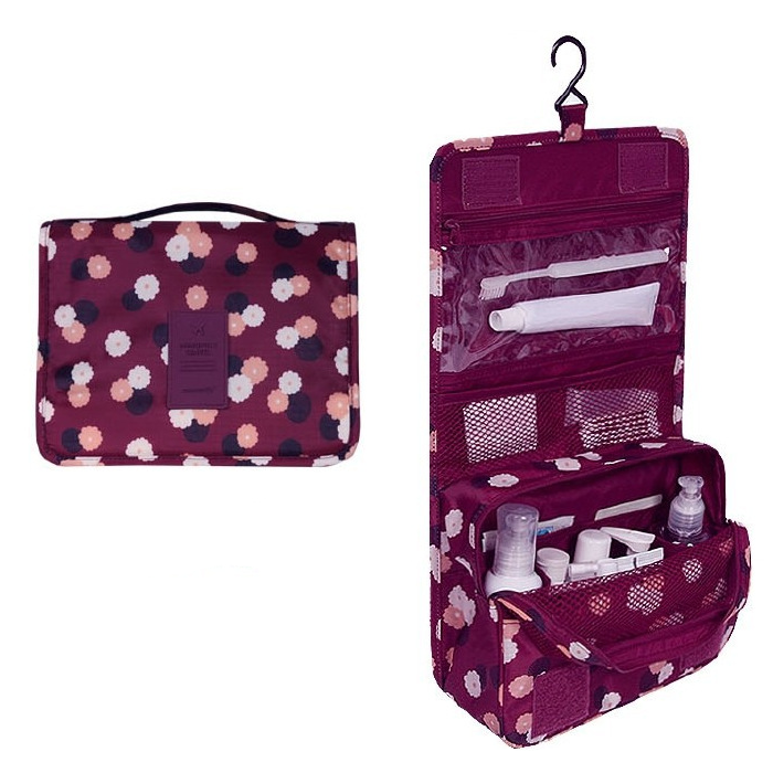 Beauty Case da Viaggio Appendibile: Pieghevole, Imbottito e Impermeabile