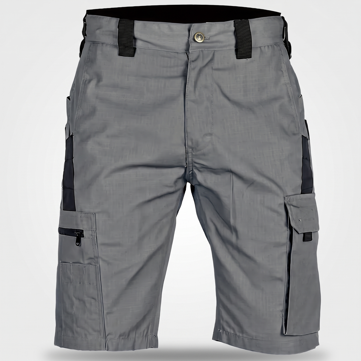 Bermuda cargo da uomo - Bermuda al ginocchio - Bermuda da trekking con tasca con zip
