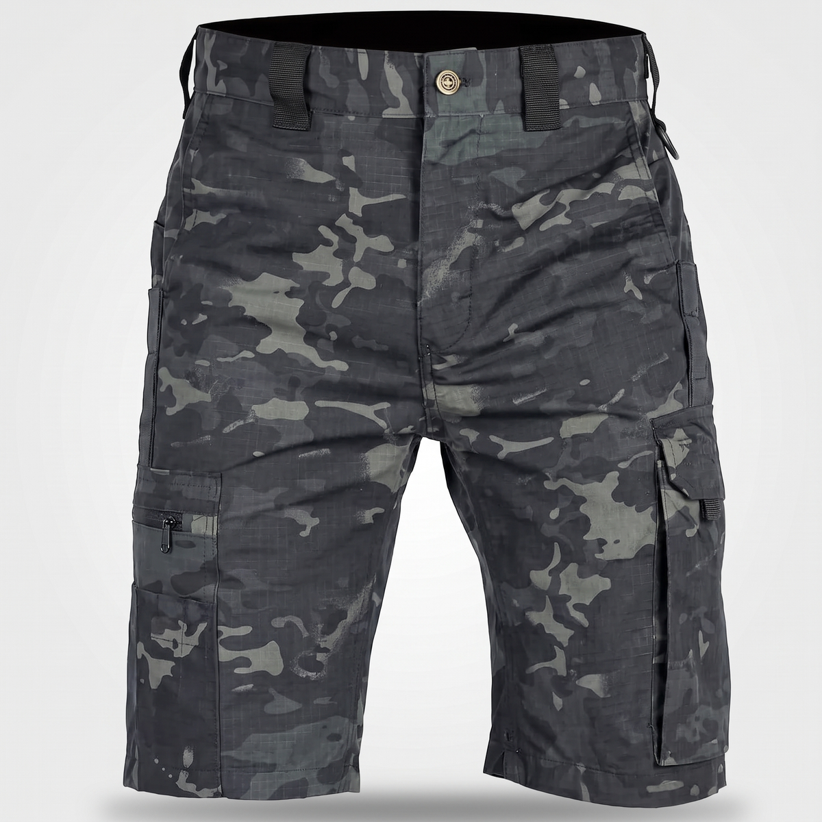 Bermuda cargo da uomo - Bermuda al ginocchio - Bermuda da trekking con tasca con zip