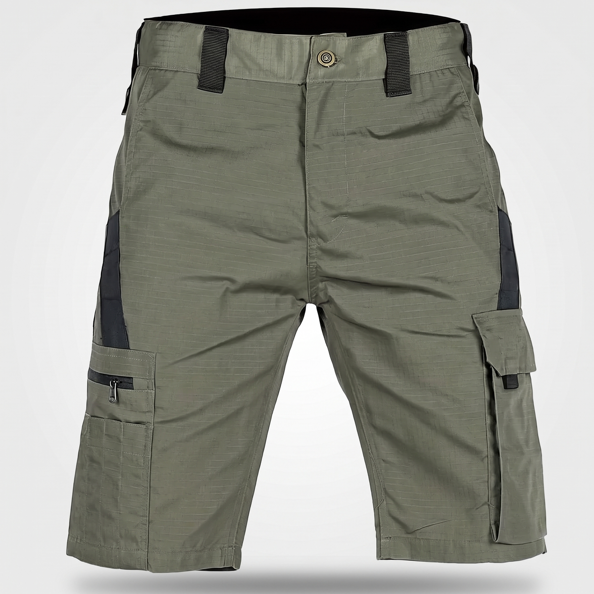 Bermuda cargo da uomo - Bermuda al ginocchio - Bermuda da trekking con tasca con zip