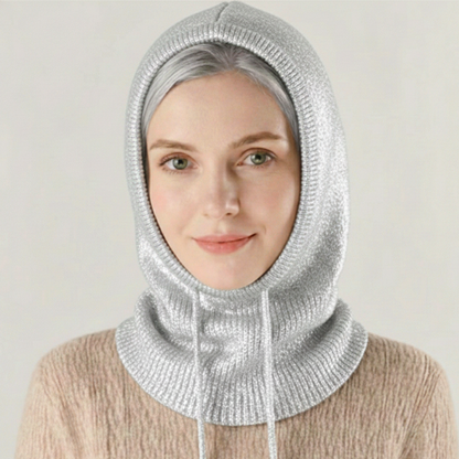 Berretto in Maglia Misto Cashmere con Vestibilità Regolabile