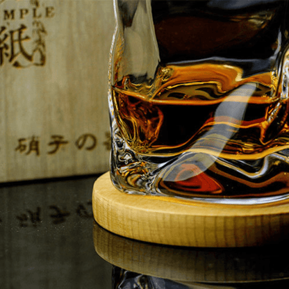 Bicchiere da Whisky Giapponese Edo Kiriko con Corpo Grinzato