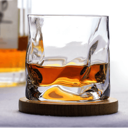 Bicchiere da Whisky Giapponese Edo Kiriko con Corpo Grinzato