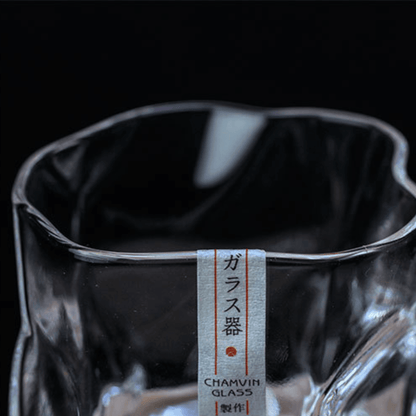 Bicchiere da Whisky Giapponese Edo Kiriko con Corpo Grinzato