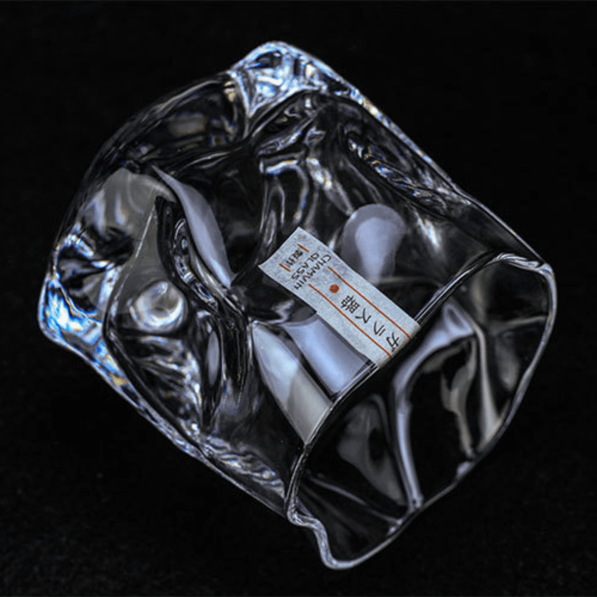 Bicchiere da Whisky Giapponese Edo Kiriko con Corpo Grinzato